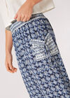 Batik-Jogginghose mit Knöchelmanschette, Marineblau, Größe L