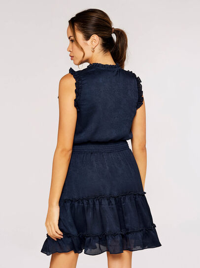 Satin Shimmer Jacquard Dress