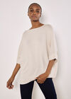 Soft Touch Batwing Top, Stone, large