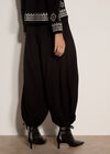 Wide-Leg Balloon Trousers, Black, large