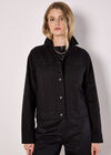 Cotton Cargo Jacket, Black, large