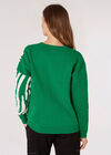 Pull surdimensionné à motif zèbre, vert, grand