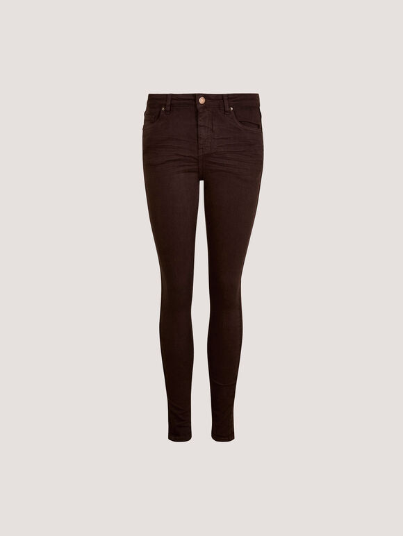 Sienna Skinny Fit Jeans, Brown, large