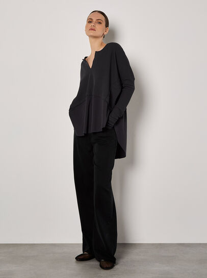 Waffle Jersey Layered Top