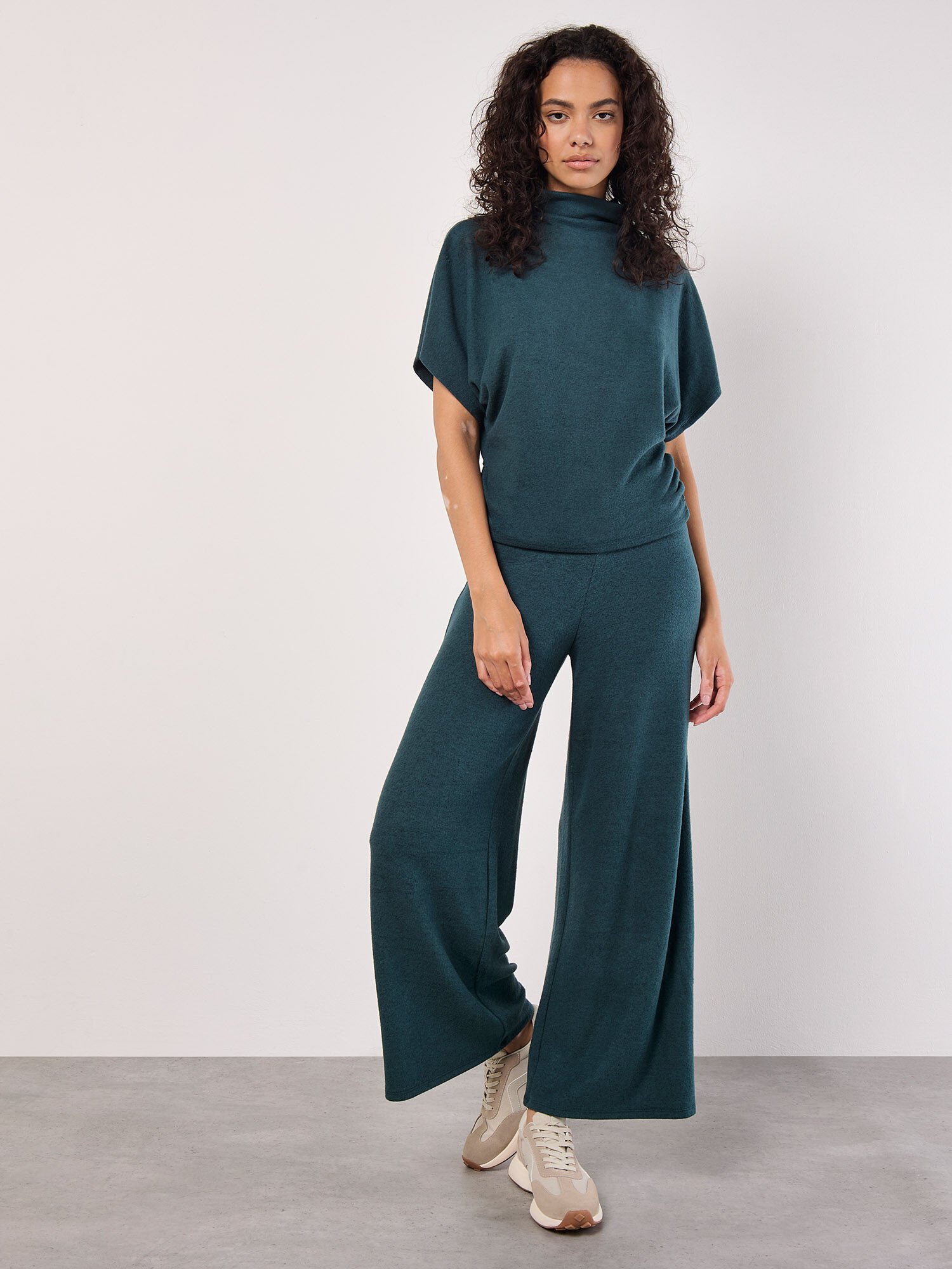 Apricot wide leg trousers deals