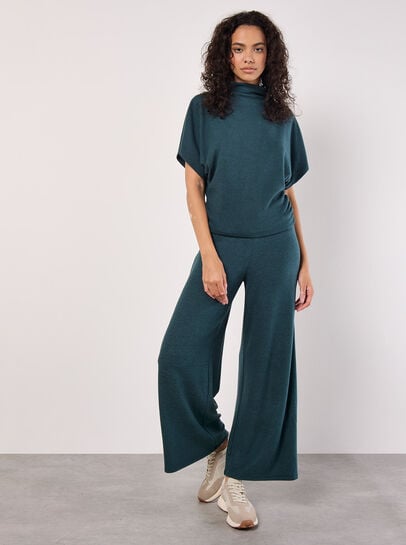 Soft Touch Wide Leg Trousers