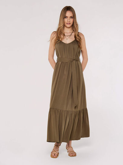 Twill Cami Maxi Dress