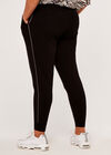 Pantalon de jogging tricoté à la taille avec cordon de serrage Curve, Noir, grand