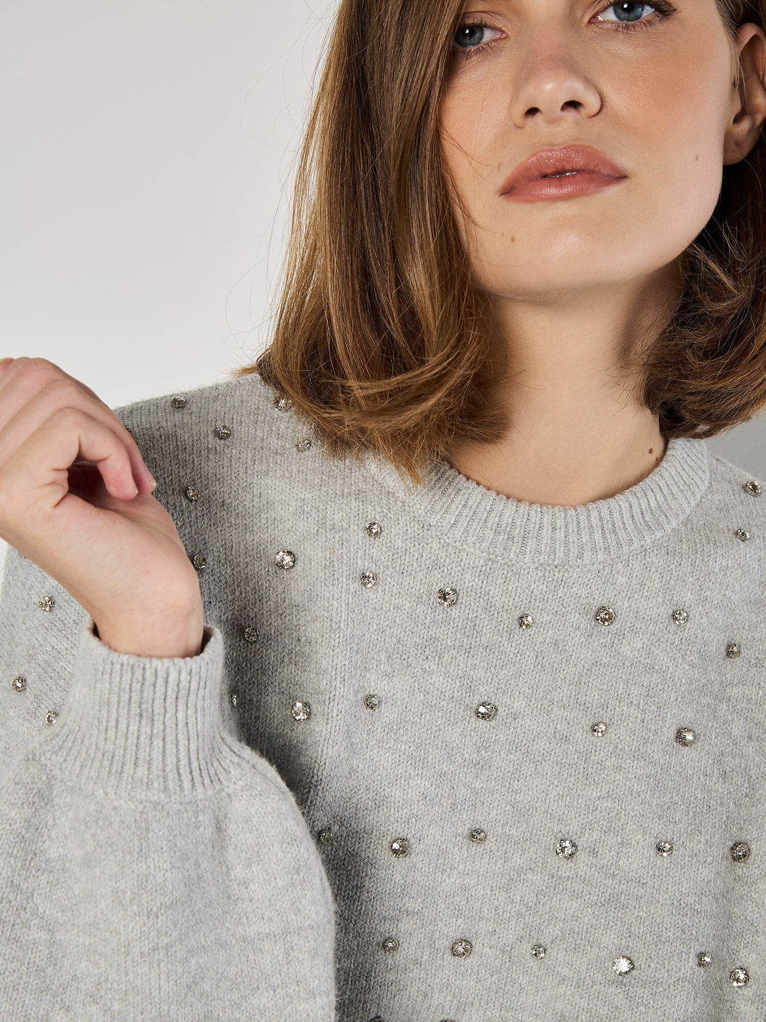 Gem Embellished Jumper | Apricot Clothing
