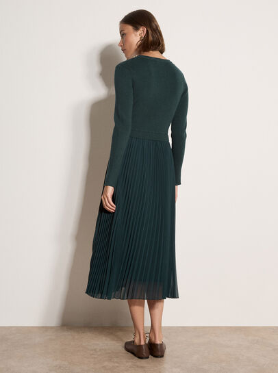 Ribbed Knit Midi Dress
