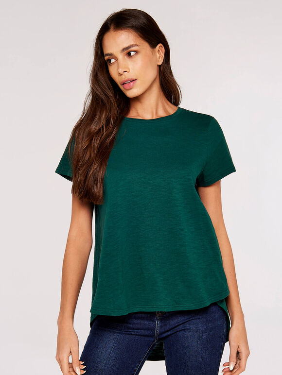 Oversize High-Low Top, Green, large