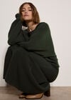 Ribbed Knit Batwing Jumper, Green, large