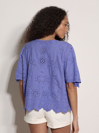 Embroidered Cotton Top