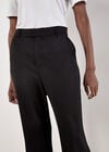 Tailored Flare Trousers, Black, large