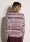 Ombre Stripe Chunky Knit Jumper, Pink, large
