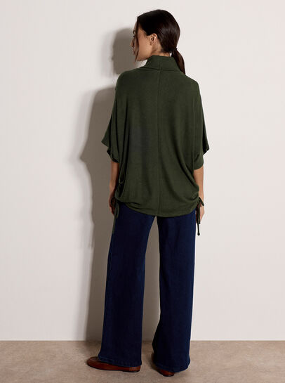 Roll Neck Oversized Top