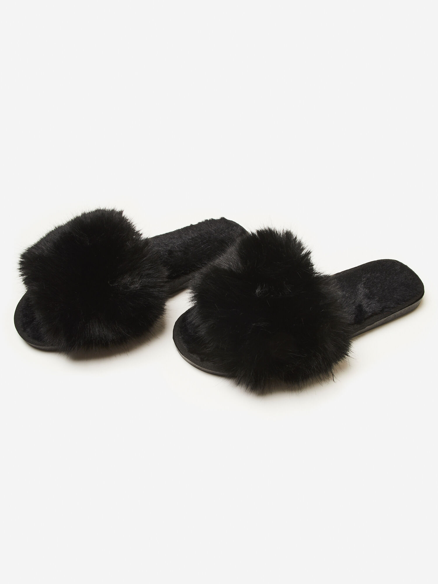 Luxe faux fur slippers Clearance