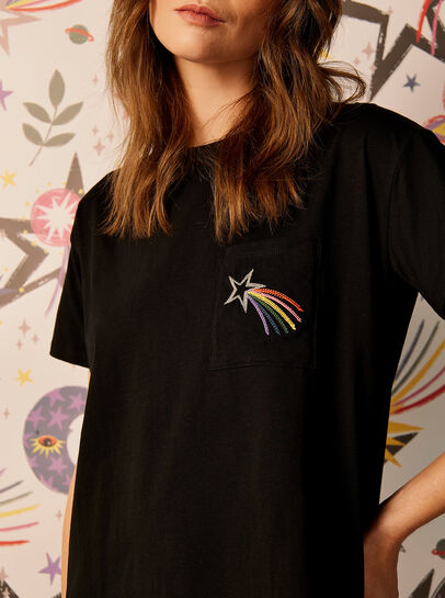 Dreams Embroidery Pocket Tee