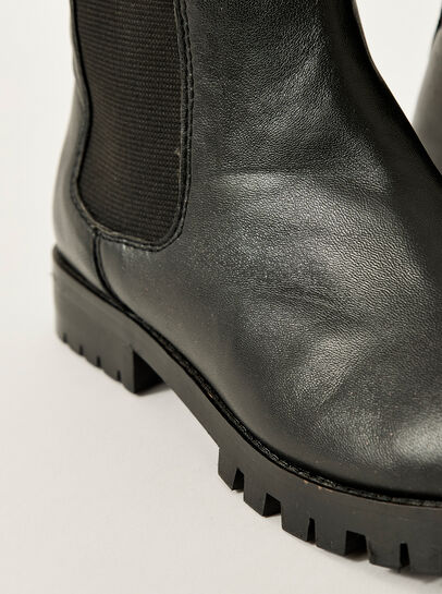 Black Knee High Platform Boots