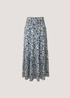 Painterly Paisley Tiered Maxi Skirt, Cream, large
