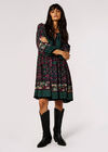 Colour Pop Tile Mini Dress, Black, large