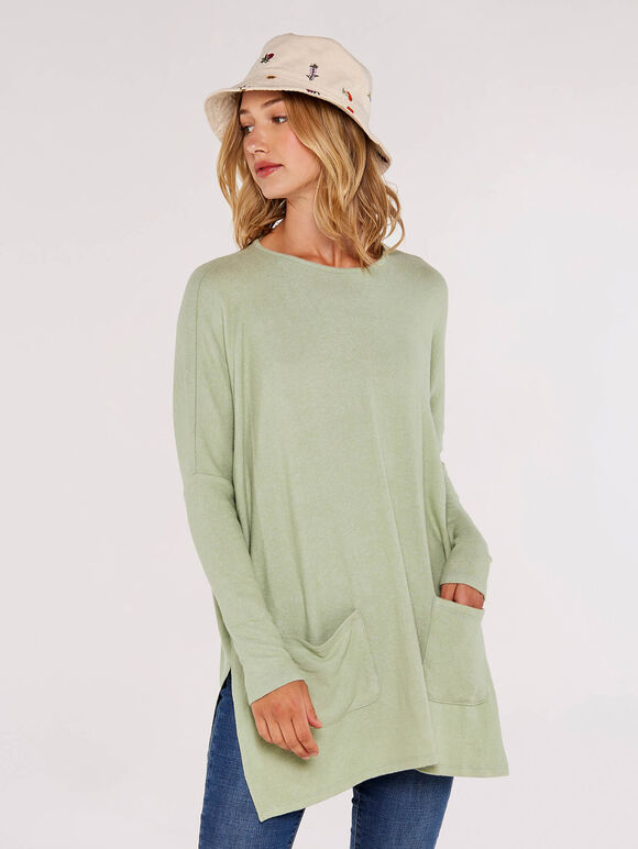 Soft Touch  Heavy Tunic, Mint, large