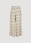 Geo Leaf Palazzo Trousers, Stone, large