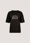 Rodeo Queen Stud Cotton T-Shirt, Black, large