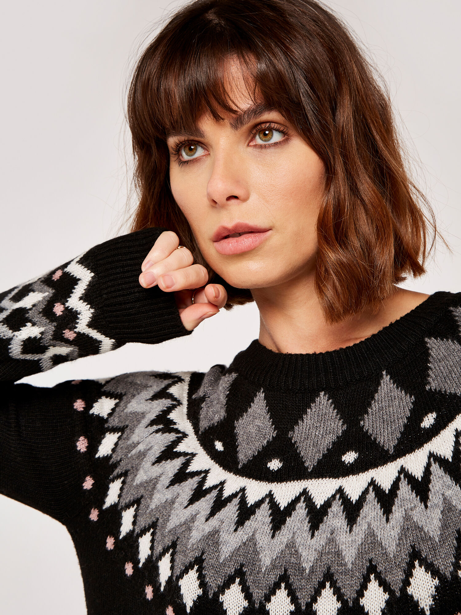 Fair isle new arrivals sweater dress