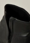Black Ankle Leather Boot, Black, large