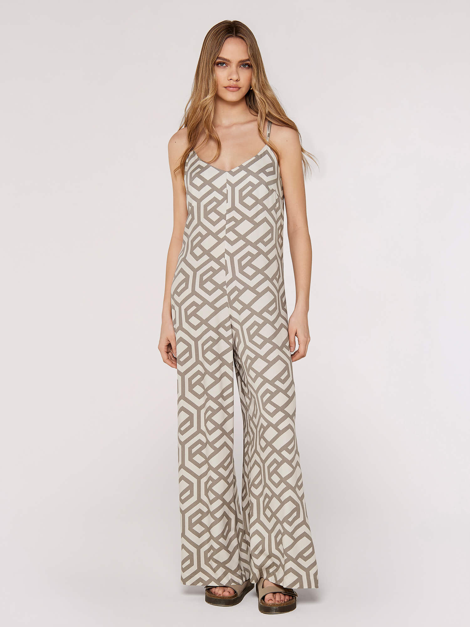 Geo print jumpsuit discount