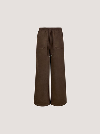 Wide-Leg Jersey Joggers