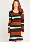 Stripe Long Sleeve Tunic, Green, large