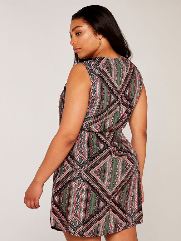 Curve Aztec Zip Through Dress Curve Aztec Zip Through Dress