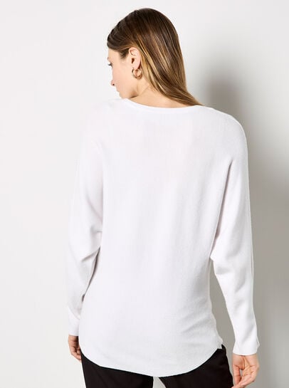 Stud Embellished Batwing Jumper