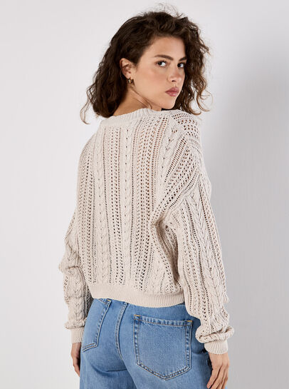 Crochet Cable Cardigan