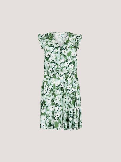 Floral Crepe Mini Dress