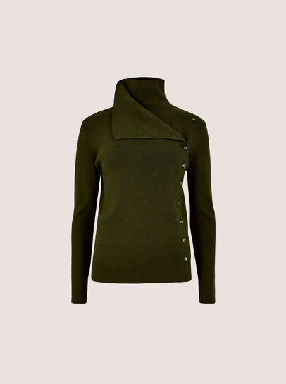 Ribbed Knit Asymmetric Cardigan