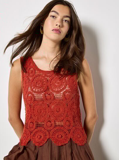 Crochet Circles Crop Top