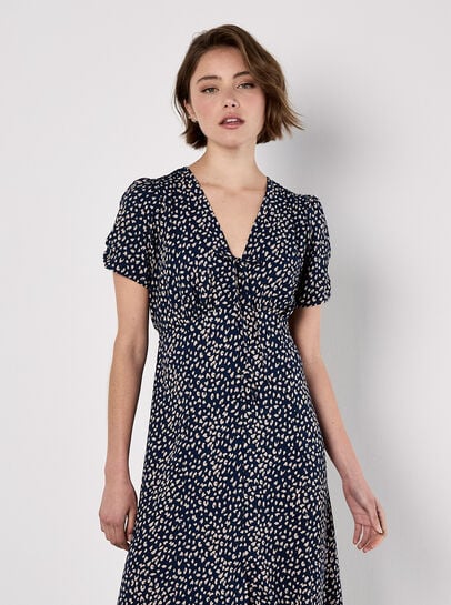 Animal Print Midaxi Dress