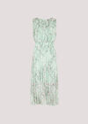 Botanical Grecian Pleat Dress, Mint, large