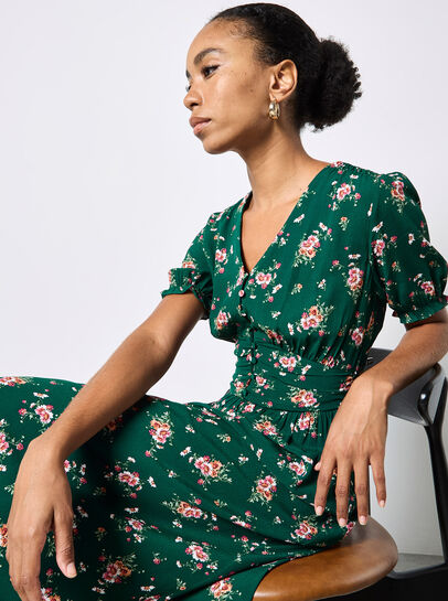 Floral Print Midi Dress
