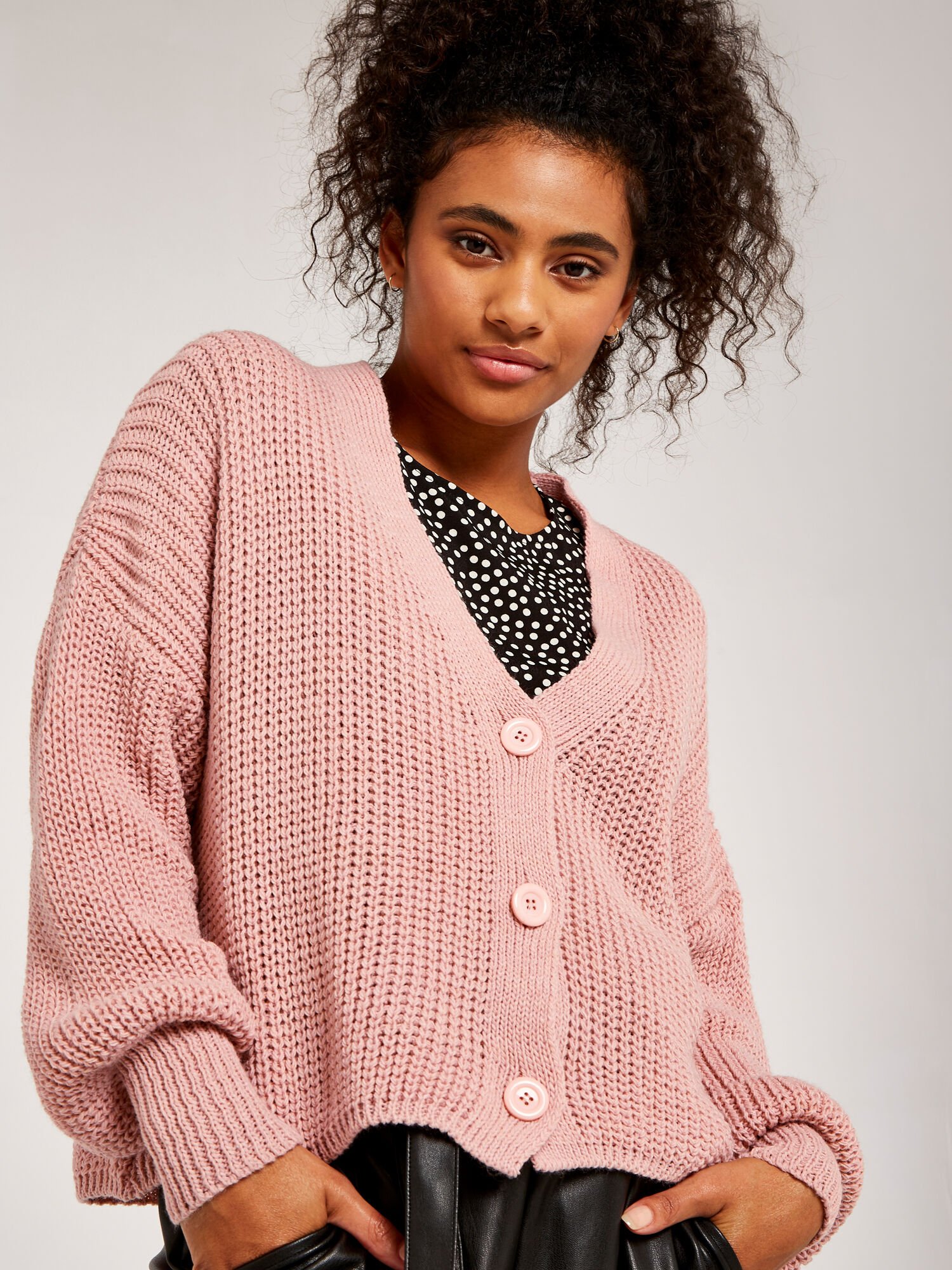 Chunky crop sale cardigan