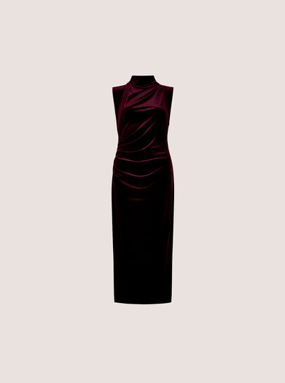 Velvet Bodycon Midaxi Dress
