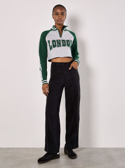 Cropped London Zip Jumper