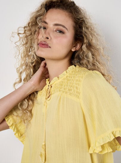 Smocked Ruffle Top