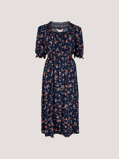 Ditsy Floral Milkmaid Midi Dress