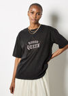 Rodeo Queen Stud Cotton T-Shirt, Black, large