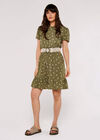 Sunspot Smocked Mini Dress, Khaki, large