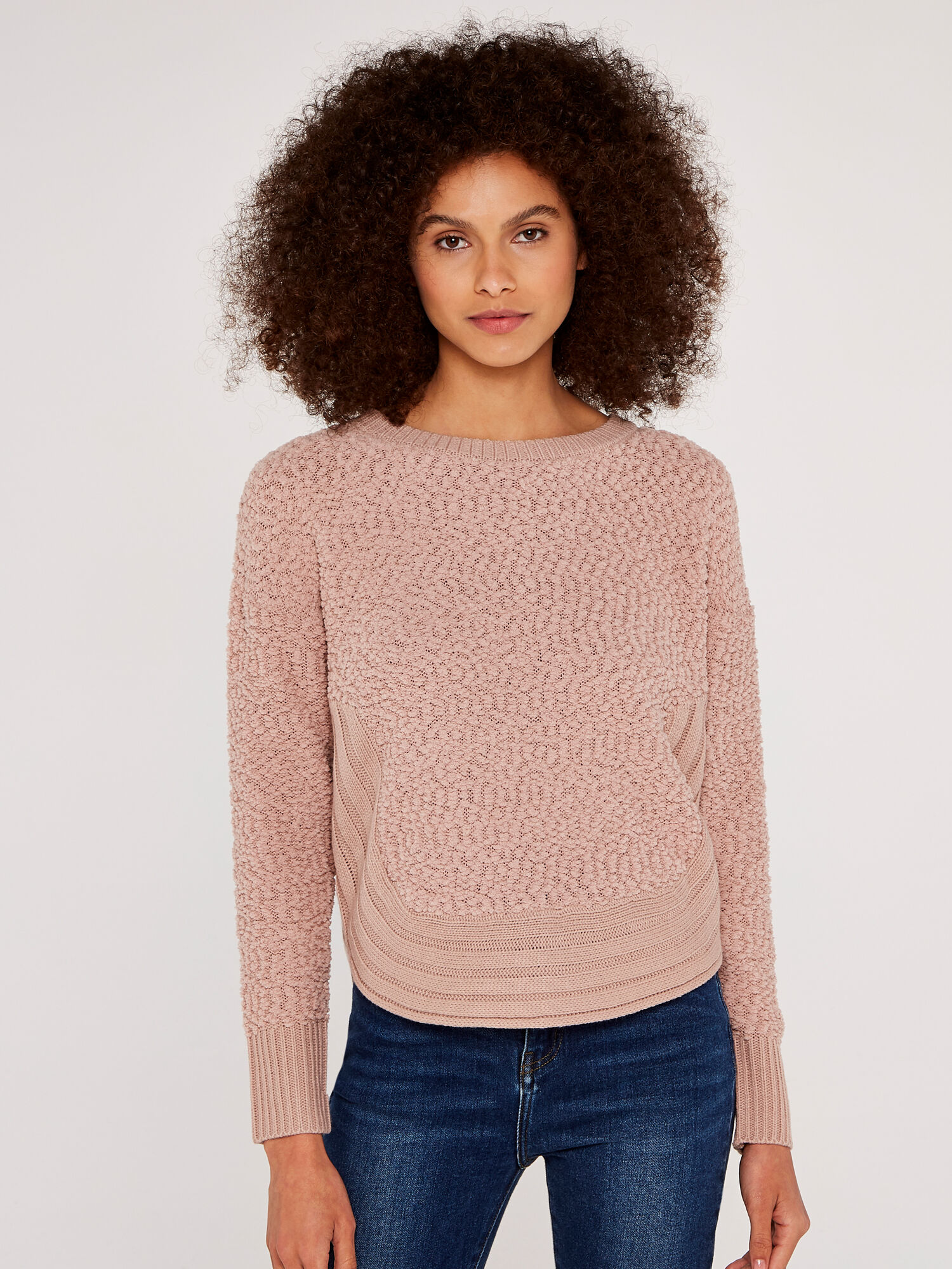 Textured store knit jumper